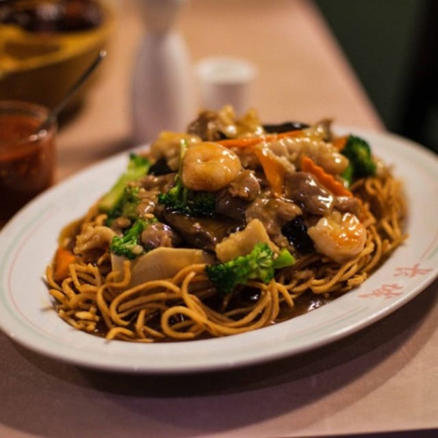 House Pan Fried Noodle Combination.
