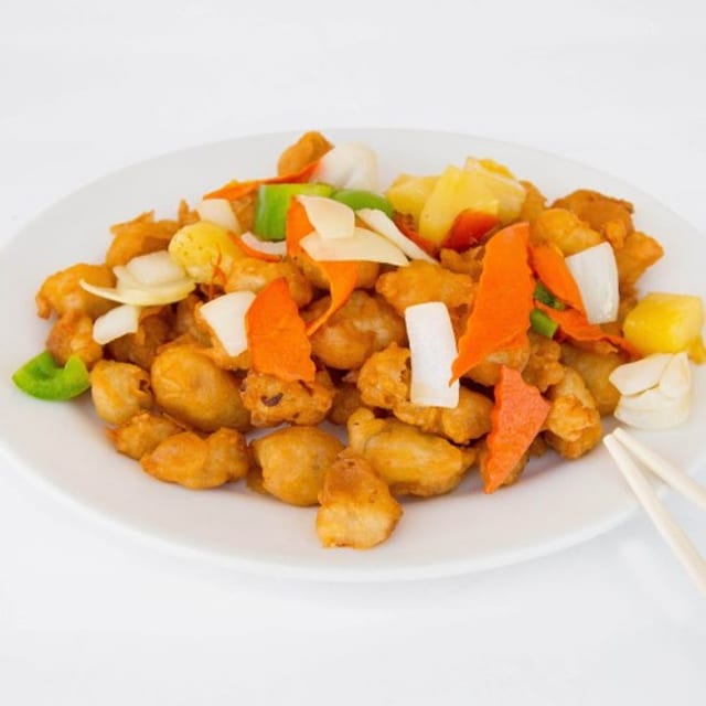 Sweet & Sour Chicken.