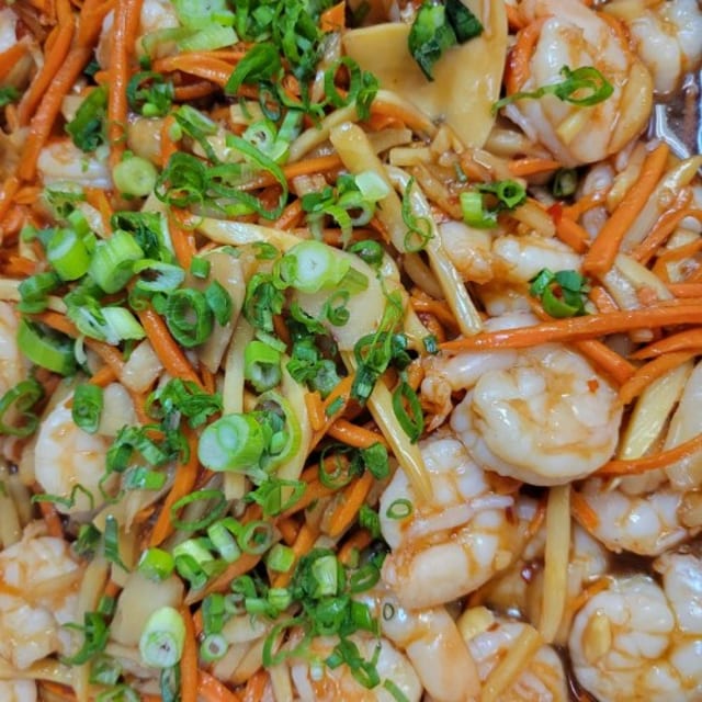 Shrimp Szechwan Style.
