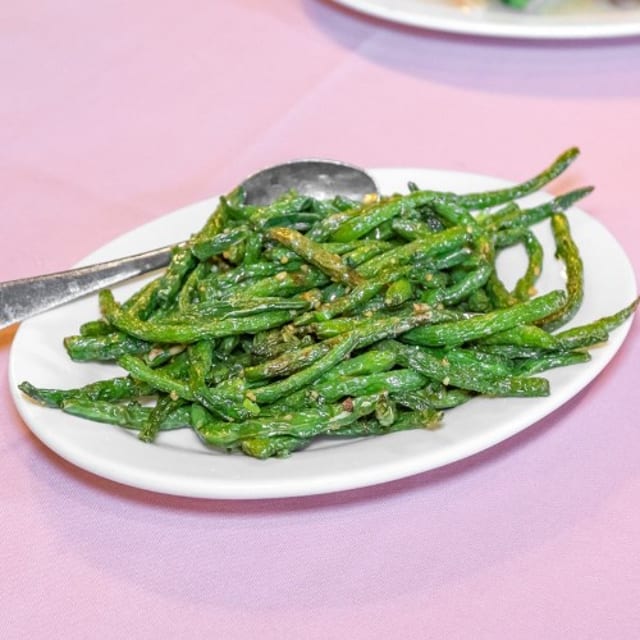 Dry Sauteed String Beans.