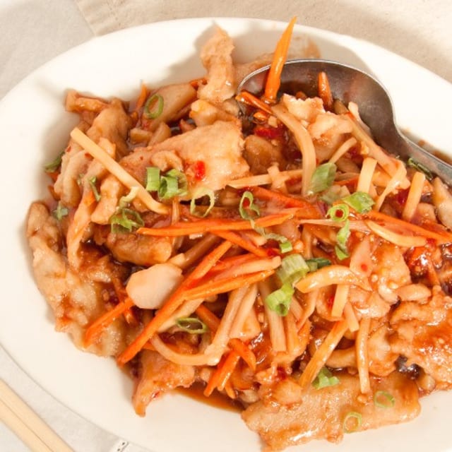 Chicken with Szechwan Style.