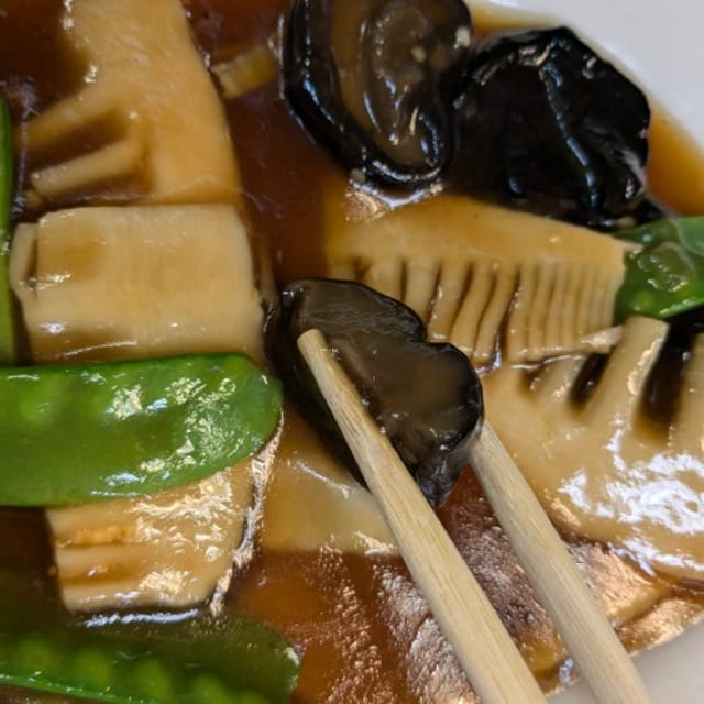 Bamboo Shoots with Mushrooms.